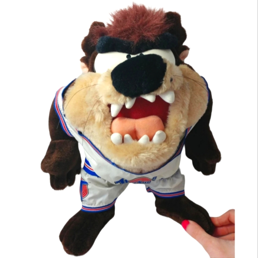 Vintage 90s Tune Squad Tasmanian Devil Taz Space Jam Michael Jordan Plush